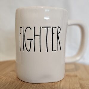 Rae Dunn "Fighter" Coffee Mug